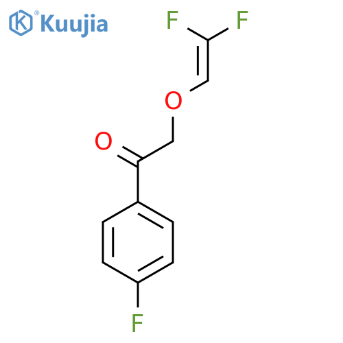 2-(2,2-difluoroethenyl)oxy-1-(4-fluorophenyl)ethan-1-one structure