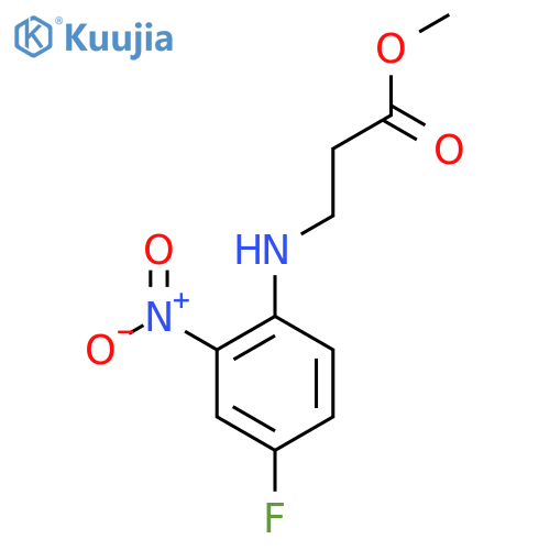 methyl 3-(4-fluoro-2-nitrophenyl)aminopropanoate structure