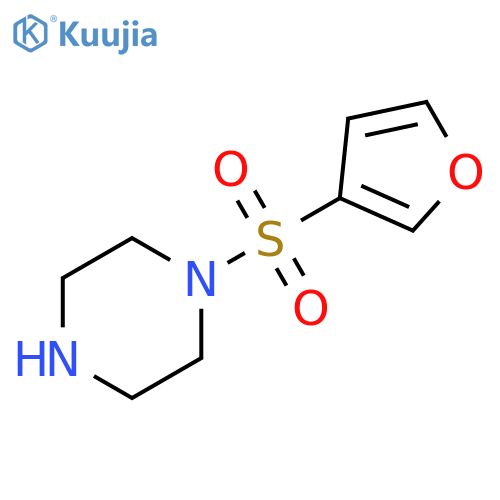 1-(furan-3-sulfonyl)piperazine structure