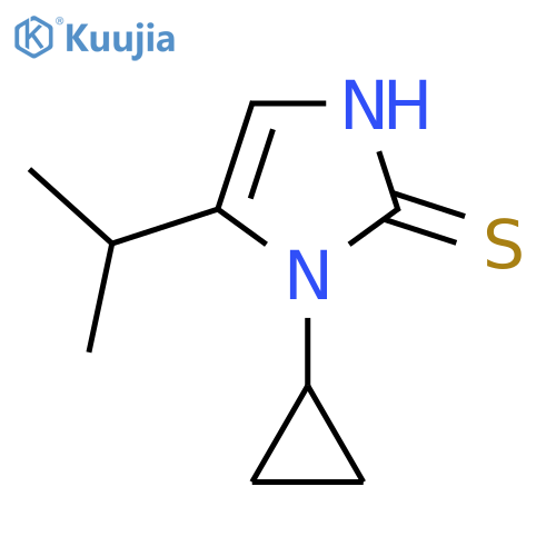 1-Cyclopropyl-5-(propan-2-yl)-1H-imidazole-2-thiol structure