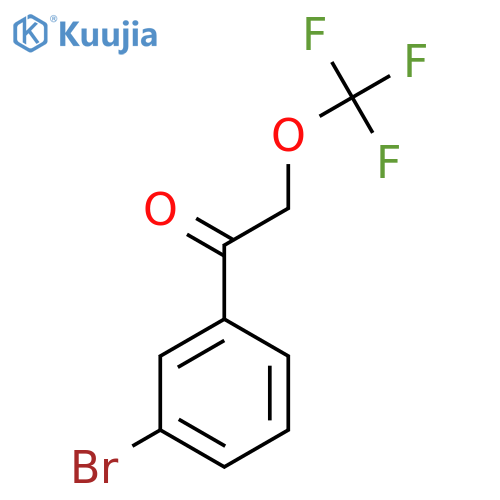 1-(3-Bromophenyl)-2-(trifluoromethoxy)ethan-1-one structure
