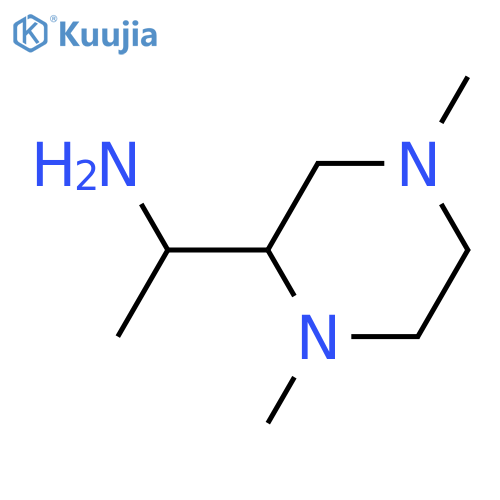 1-(1,4-dimethylpiperazin-2-yl)ethan-1-amine structure