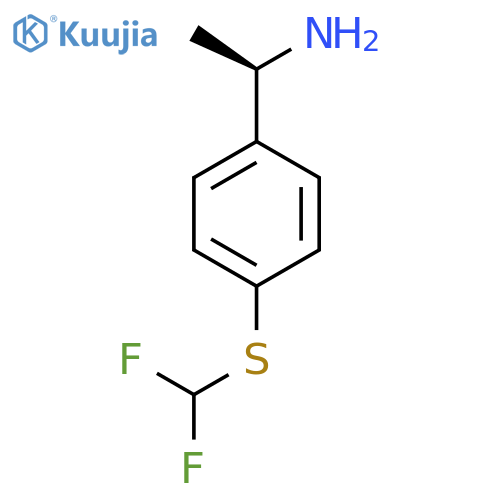 (1R)-1-{4-(difluoromethyl)sulfanylphenyl}ethan-1-amine structure
