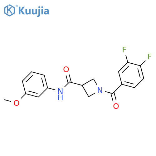 1-(3,4-difluorobenzoyl)-N-(3-methoxyphenyl)azetidine-3-carboxamide structure