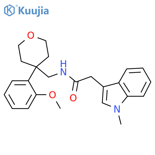N-{[4-(2-methoxyphenyl)oxan-4-yl]methyl}-2-(1-methyl-1H-indol-3-yl)acetamide structure