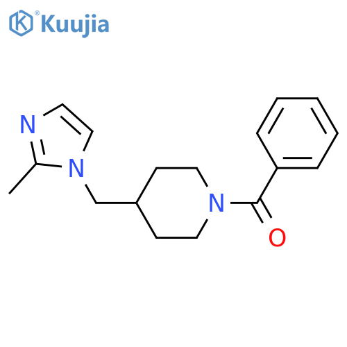 1-benzoyl-4-(2-methyl-1H-imidazol-1-yl)methylpiperidine structure