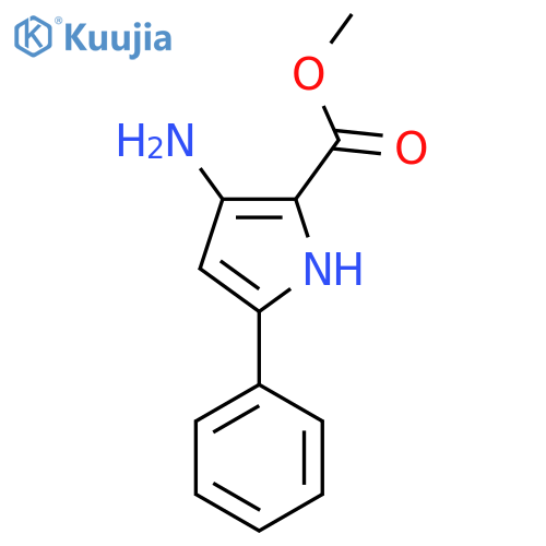 Methyl 3-amino-5-phenyl-1H-pyrrole-2-carboxylate structure