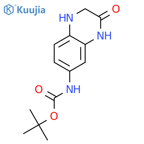 tert-Butyl (3-oxo-1,2,3,4-tetrahydroquinoxalin-6-yl)carbamate structure