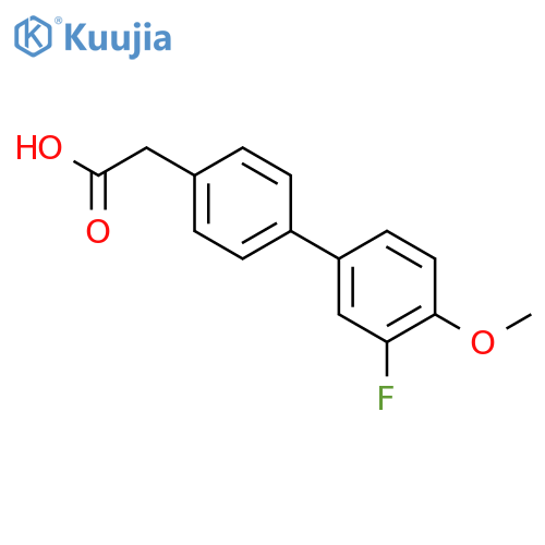 4-(3-Fluoro-4-methoxyphenyl)phenylacetic acid structure