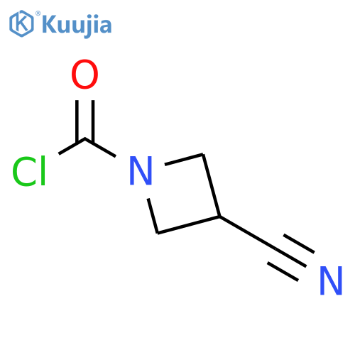 3-cyanoazetidine-1-carbonyl chloride structure