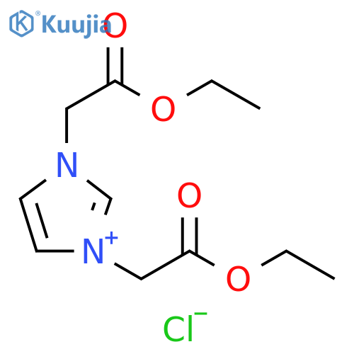 1,3-Bis(2-ethoxy-2-oxoethyl)-1H-imidazolium Chloride structure