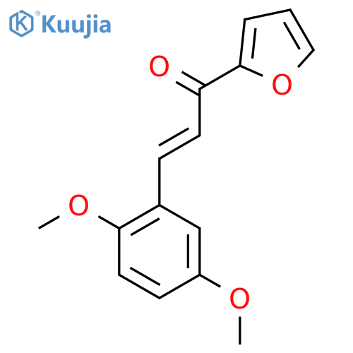 (2E)-3-(2,5-dimethoxyphenyl)-1-(furan-2-yl)prop-2-en-1-one structure
