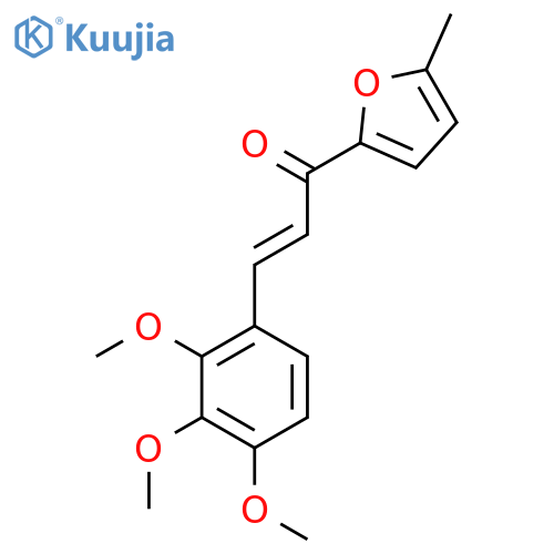 (E)-1-(5-methylfuran-2-yl)-3-(2,3,4-trimethoxyphenyl)prop-2-en-1-one structure