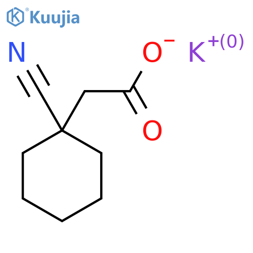 Potassium 2-(1-cyanocyclohexyl)acetate structure