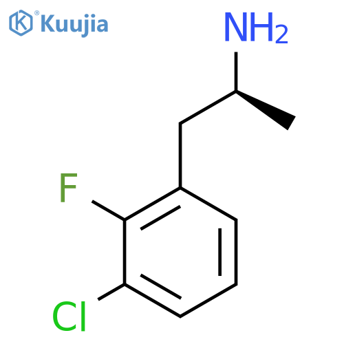 (2S)-1-(3-chloro-2-fluorophenyl)propan-2-amine structure
