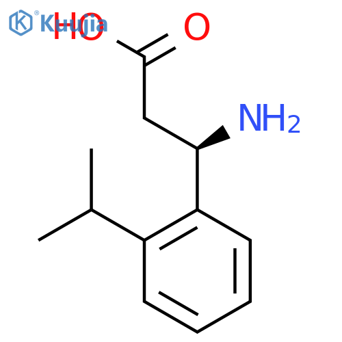 (3R)-3-AMINO-3-[2-(PROPAN-2-YL)PHENYL]PROPANOIC ACID structure