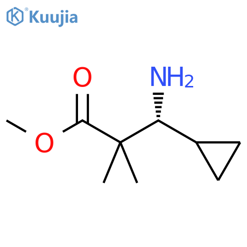 methyl (3R)-3-amino-3-cyclopropyl-2,2-dimethylpropanoate structure