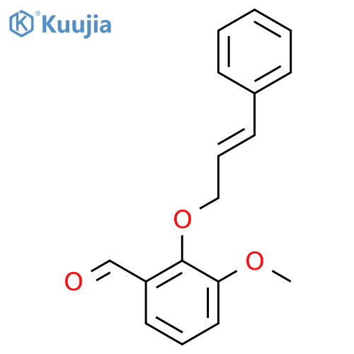 3-Methoxy-2-{(2E)-3-phenylprop-2-enyl-oxy}benzaldehyde structure
