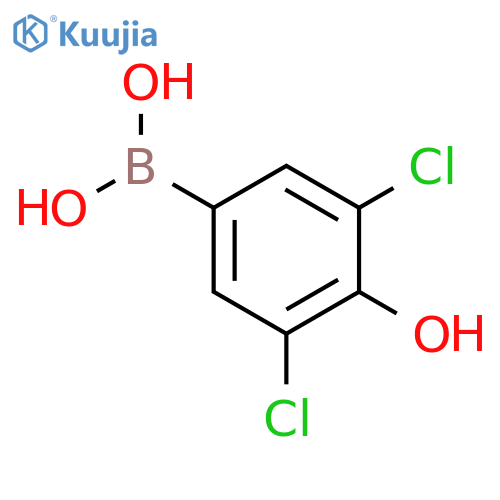 3,5-Dichloro-4-hydroxyphenyl Boronic Acid structure