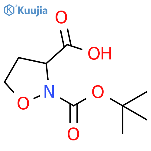 2,3-Isoxazolidinedicarboxylic acid, 2-(1,1-dimethylethyl) ester structure