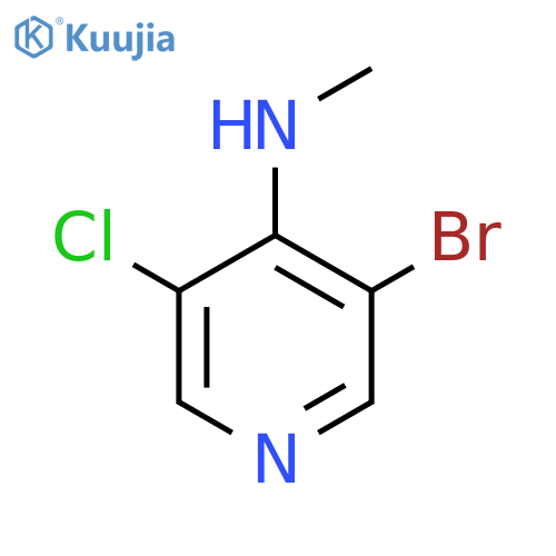 3-Bromo-5-chloro-N-methylpyridin-4-amine structure
