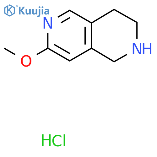 7-Methoxy-1,2,3,4-tetrahydro-2,6-naphthyridine hydrochloride structure