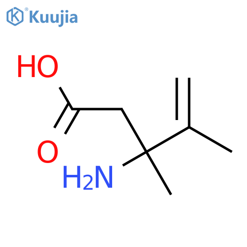 3-Amino-3,4-dimethylpent-4-enoic acid structure