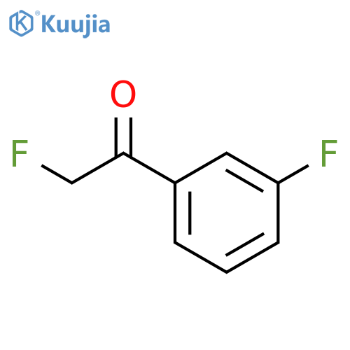 2-FLUORO-1-(3-FLUOROPHENYL)ETHAN-1-ONE structure