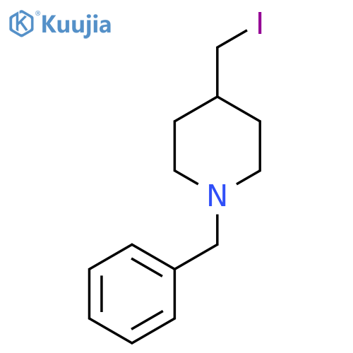 1-Benzyl-4-iodomethyl-piperidine structure
