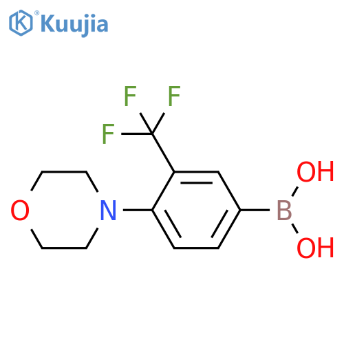 [4-morpholino-3-(trifluoromethyl)phenyl]boronic acid structure
