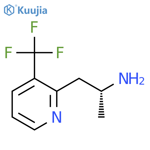 (2R)-1-3-(trifluoromethyl)pyridin-2-ylpropan-2-amine structure