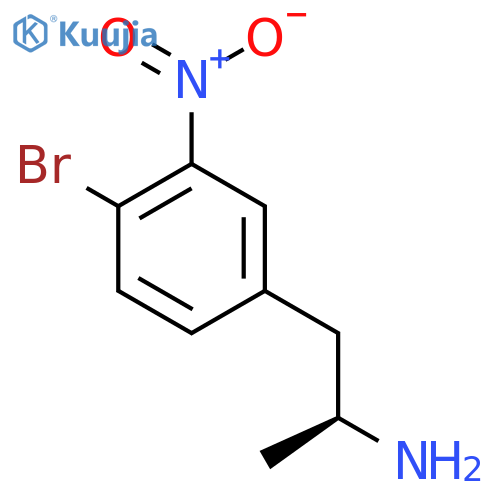 (2S)-1-(4-bromo-3-nitrophenyl)propan-2-amine structure