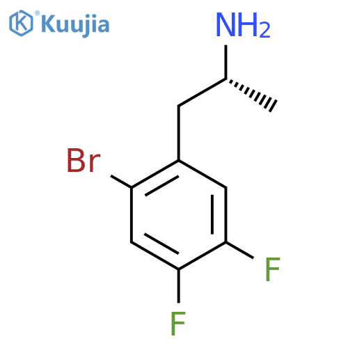 (2R)-1-(2-bromo-4,5-difluorophenyl)propan-2-amine structure