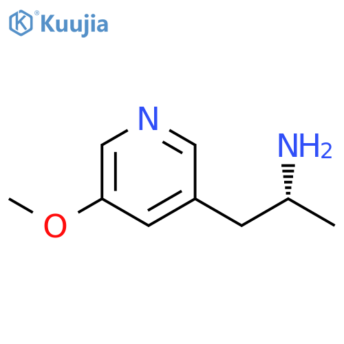 3-Pyridineethanamine, 5-methoxy-a-methyl-, (aR)- structure