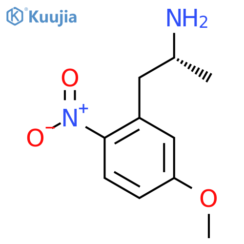 (2R)-1-(5-methoxy-2-nitrophenyl)propan-2-amine structure