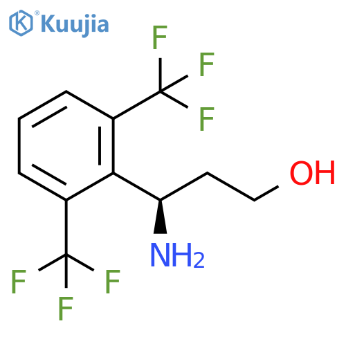 Benzenepropanol, γ-amino-2,6-bis(trifluoromethyl)-, (γR)- structure