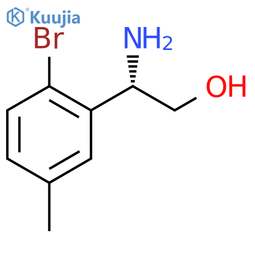 (2S)-2-amino-2-(2-bromo-5-methylphenyl)ethan-1-ol structure