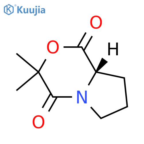 1H-Pyrrolo[2,1-c][1,4]oxazine-1,4(3H)-dione, tetrahydro-3,3-dimethyl-, (S)- (9CI) structure