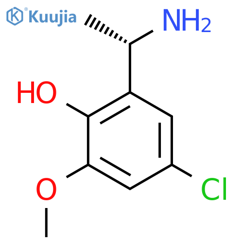 2-(1S)-1-aminoethyl-4-chloro-6-methoxyphenol structure