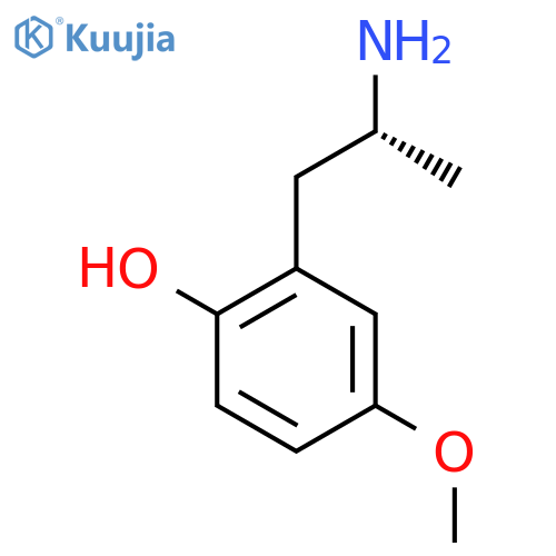 2-(2R)-2-aminopropyl-4-methoxyphenol structure