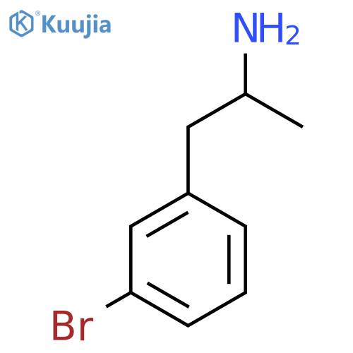(2R)-1-(3-bromophenyl)propan-2-amine structure