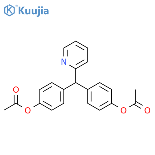 [4-[(4-acetyloxyphenyl)-pyridin-2-yl-methyl]phenyl] acetate: methane structure