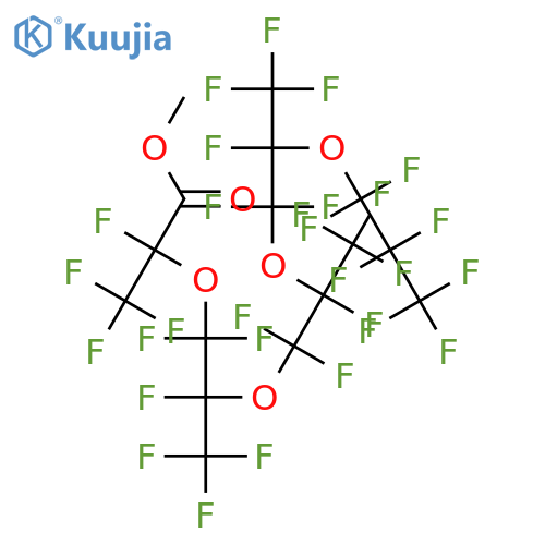 Methyl Perfluoro-2,5,8,11-tetramethyl-3,6,9,12-tetraoxapentadecanoate structure