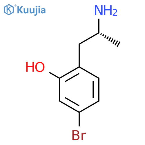 2-(2R)-2-aminopropyl-5-bromophenol structure