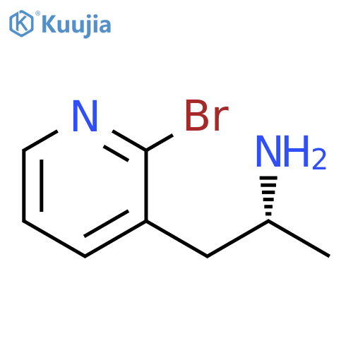 (2R)-1-(2-bromopyridin-3-yl)propan-2-amine structure