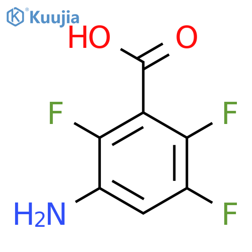 3-Amino-2,5,6-trifluorobenzoic acid structure