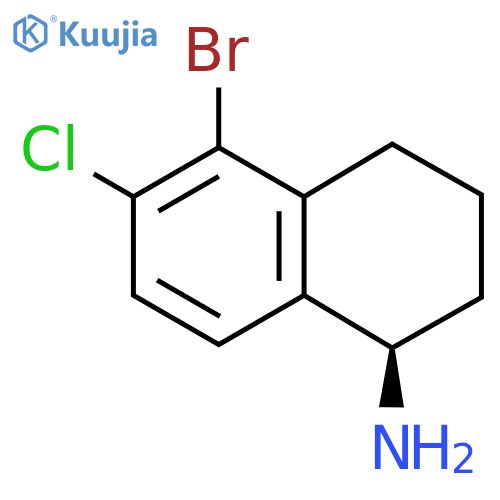 (1R)-5-BROMO-6-CHLORO-1,2,3,4-TETRAHYDRONAPHTHYLAMINE structure