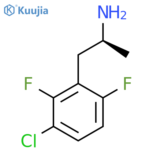 (2S)-1-(3-chloro-2,6-difluorophenyl)propan-2-amine structure