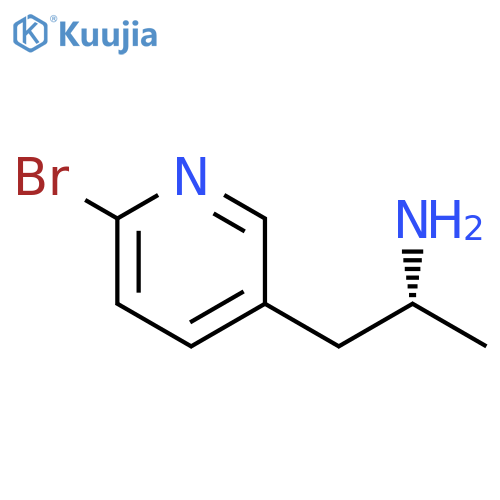 (2R)-1-(6-bromopyridin-3-yl)propan-2-amine structure