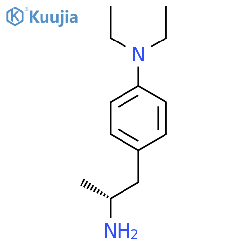 4-(2R)-2-aminopropyl-N,N-diethylaniline structure